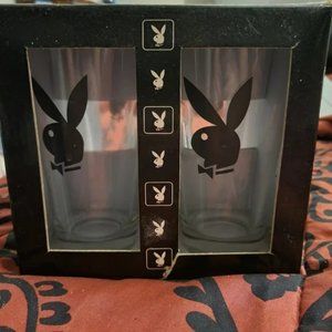 Playboy pint beer glasses